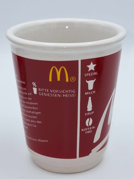 3x rote McCafe Tassen von 2008